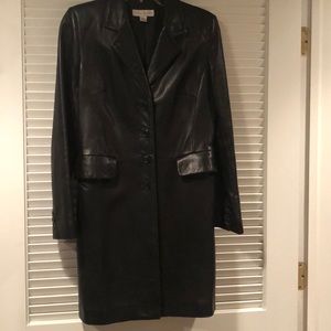 Leather coat